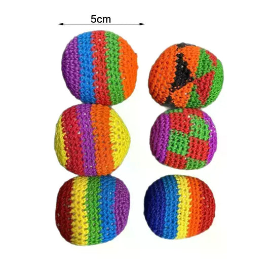 Outdoor Soft Handmade Footbag Sacks Juggling Balls
