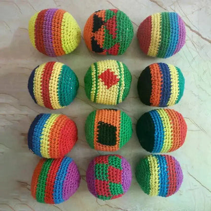 Outdoor Soft Handmade Footbag Sacks Juggling Balls